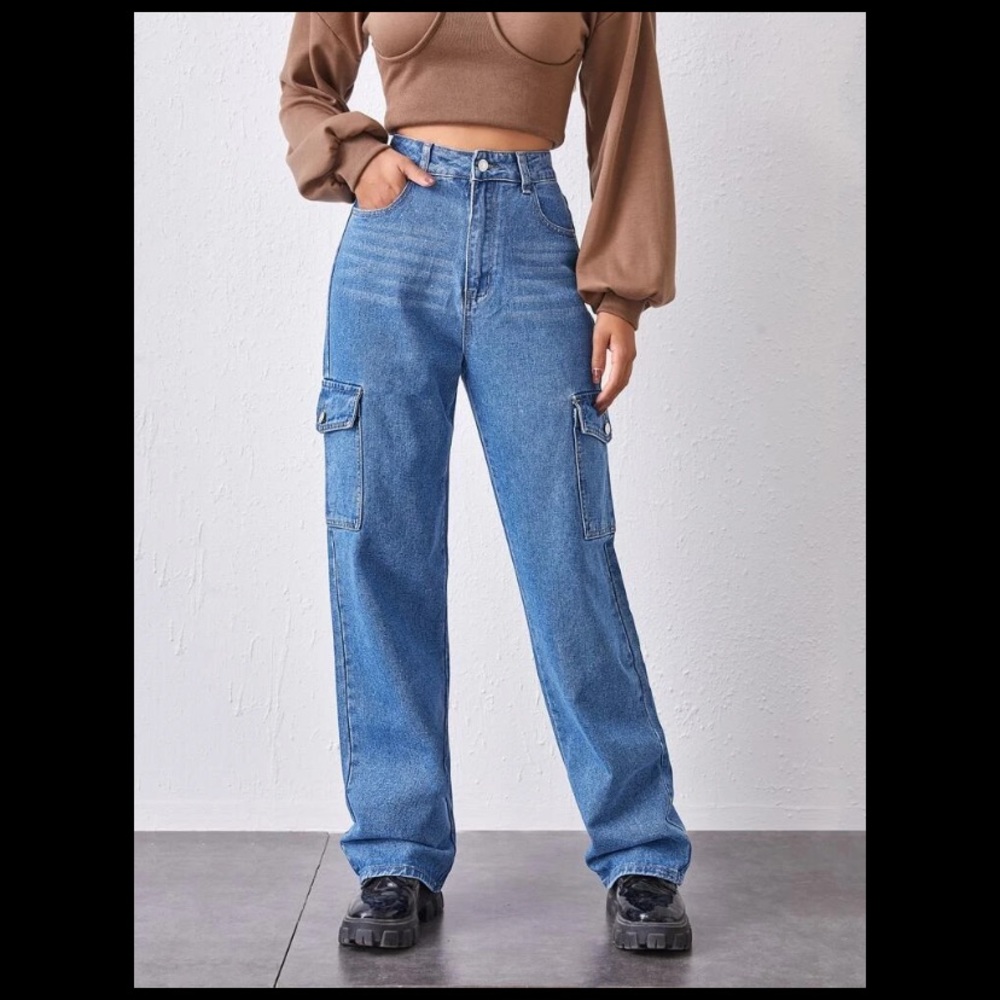 ✨ SHEIN High Waisted Straight Jeans 👖✨